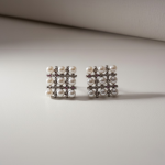 Pearl Square Korean Earrings – Elegant Women’s Fashion Jewelry - Image 3