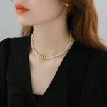 Beautiful Pearl Charm Korean Elegant Necklace For Girls - Image 2