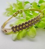 Imported Adjustable Leafy Crystal Bracelet - Image 2