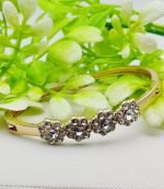 Sparkling Floral Adjustable Bracelet - Image 3