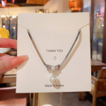 Elegant Korean Know Shape Pearl Pendent - Image 5