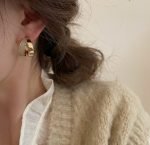 Elegant Dual Colour Korean Gold Plated Earings - Image 2
