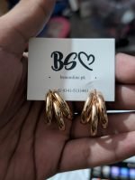 Punk Oval Hoop Earrings Metallic Geometric Ear Buckle Minimalist Style - Image 2