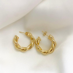 Twisted Sparkling Earrings for Women - Image 3