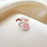Crystal Flower Korean Earrings – Elegant Floral Design - Image 2